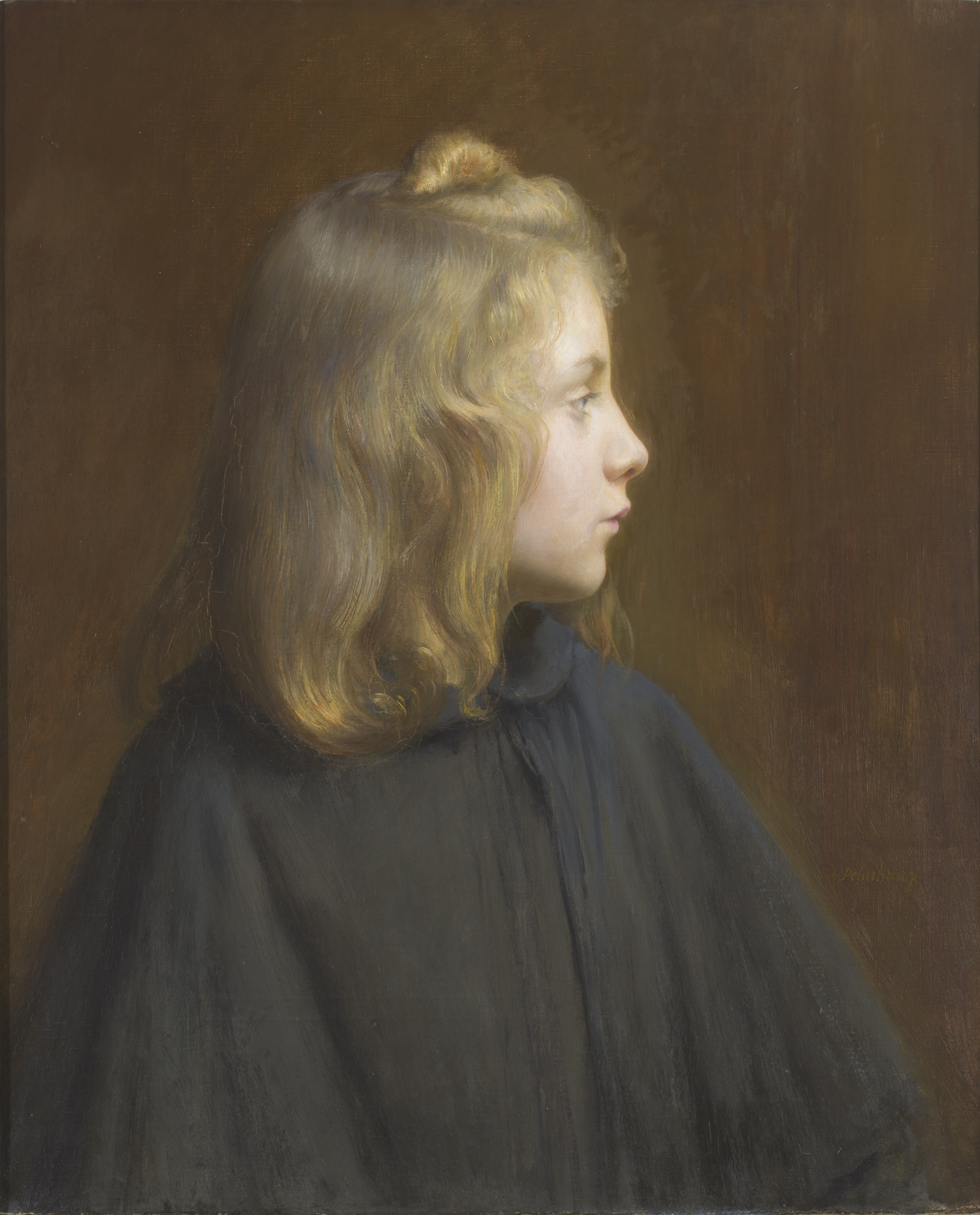 Léon Delachaux, Suzanne, huile sur toile