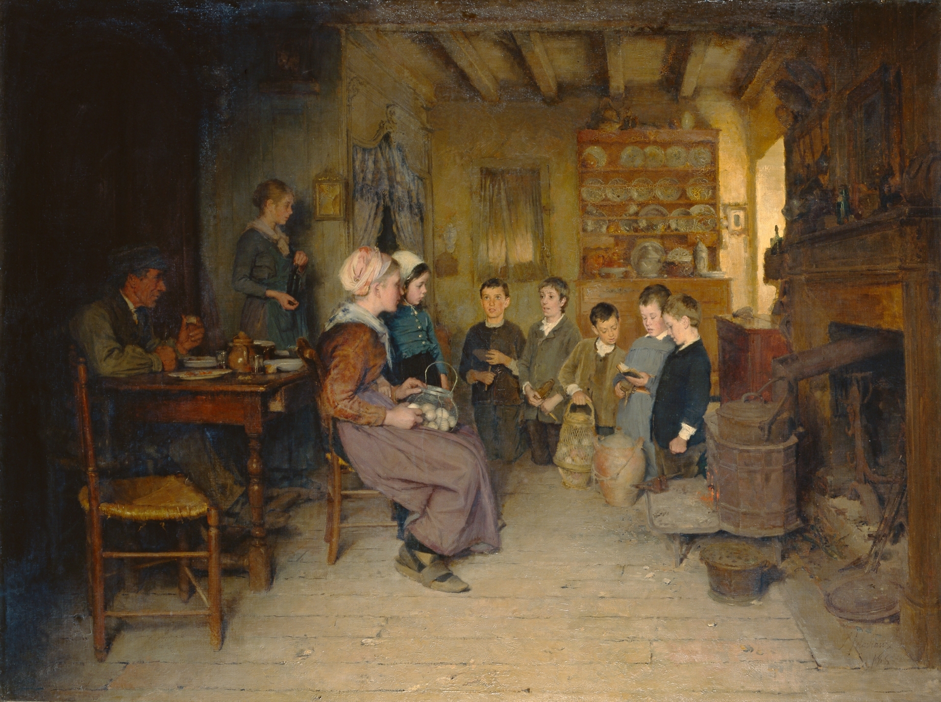 Léon Delachaux, Le Crux Ave à Pâques, 1887, huile sur toile