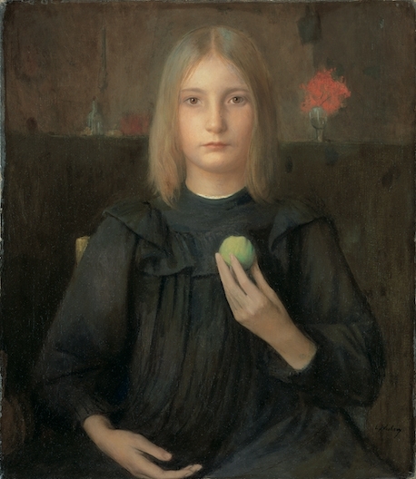 Léon Delachaux, Jeune fille à la pomme, 1901