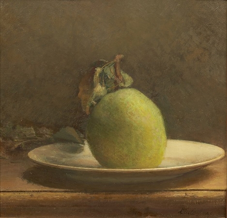 Léon Delachaux, Poire, huile sur toile