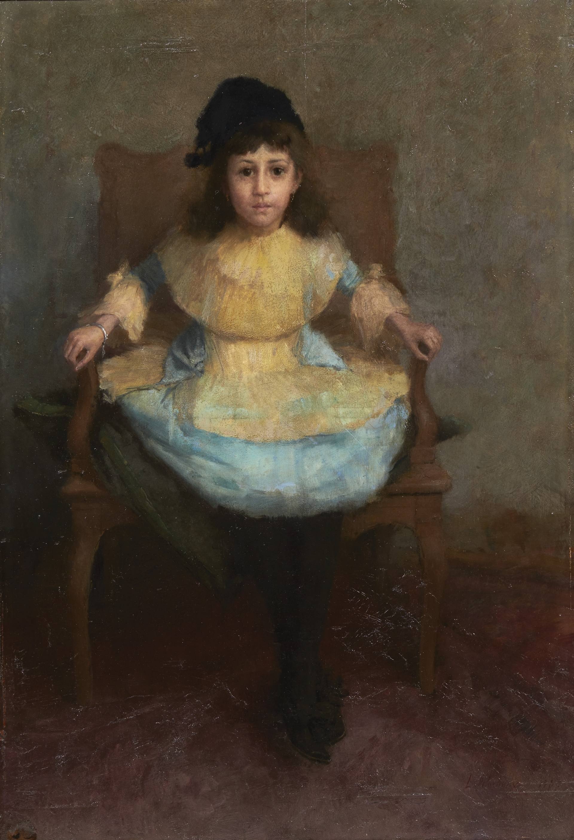 Léon Delachaux, Portrait de Mlle Fathma B., 1887